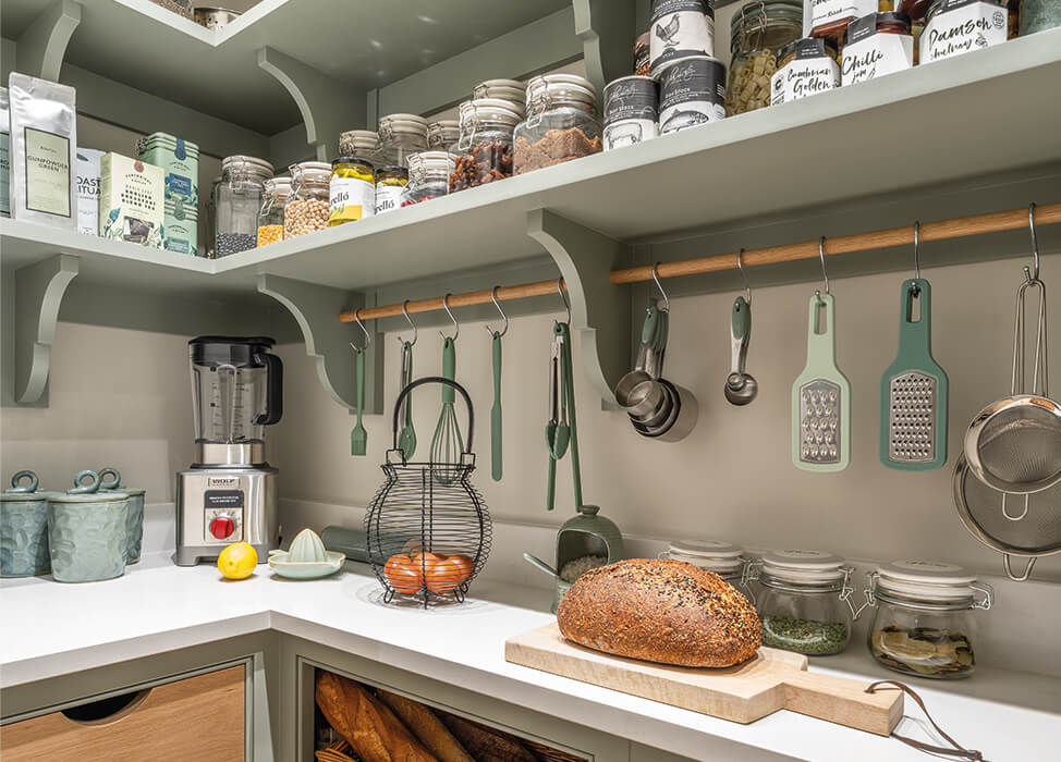 Compact Walk-in Pantry