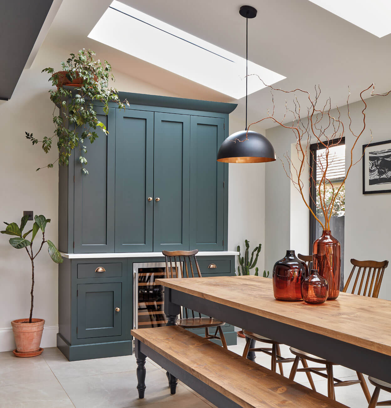 Dark Green Shaker Kitchen | Tom Howley