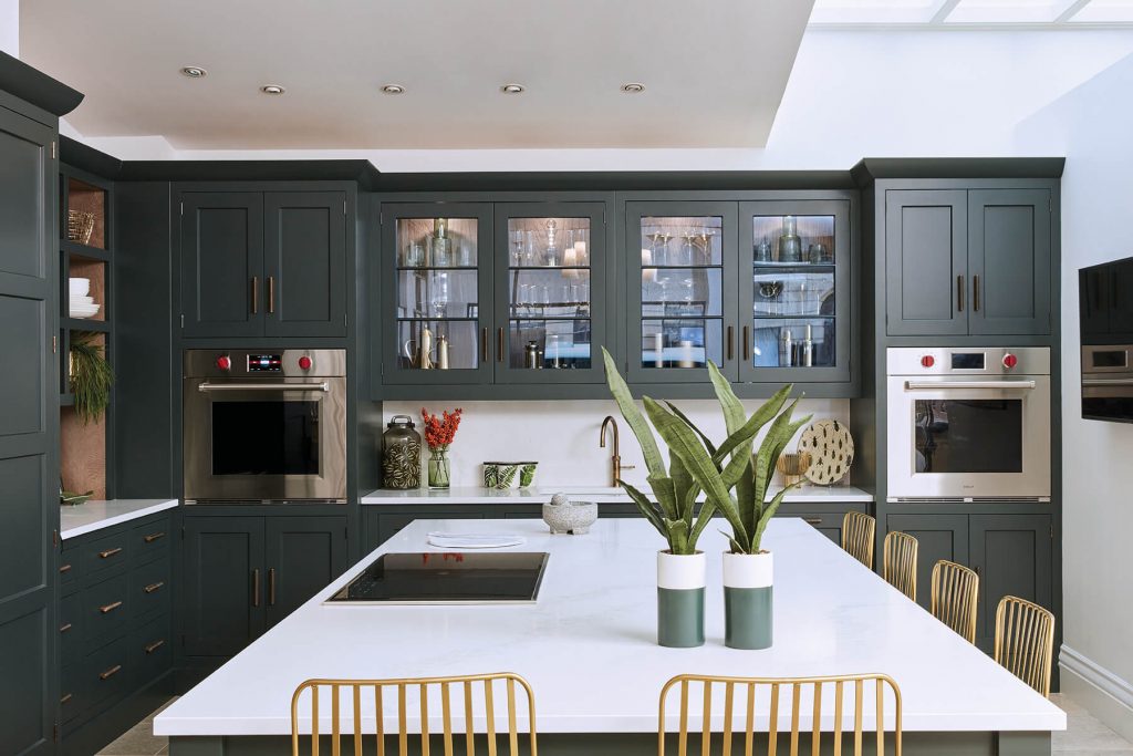 Dark Green Shaker Style Kitchen | Tom Howley