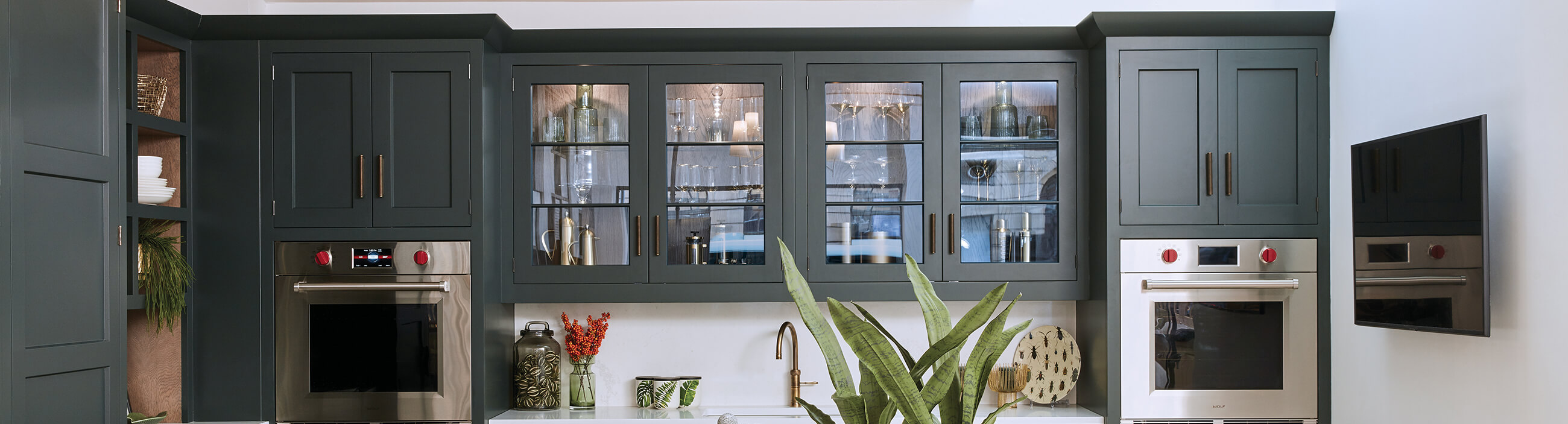 Kitchen glass display cabinet deals