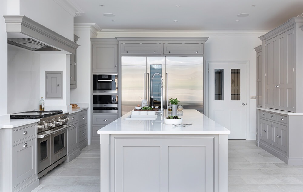 Modern kitchen island design. 