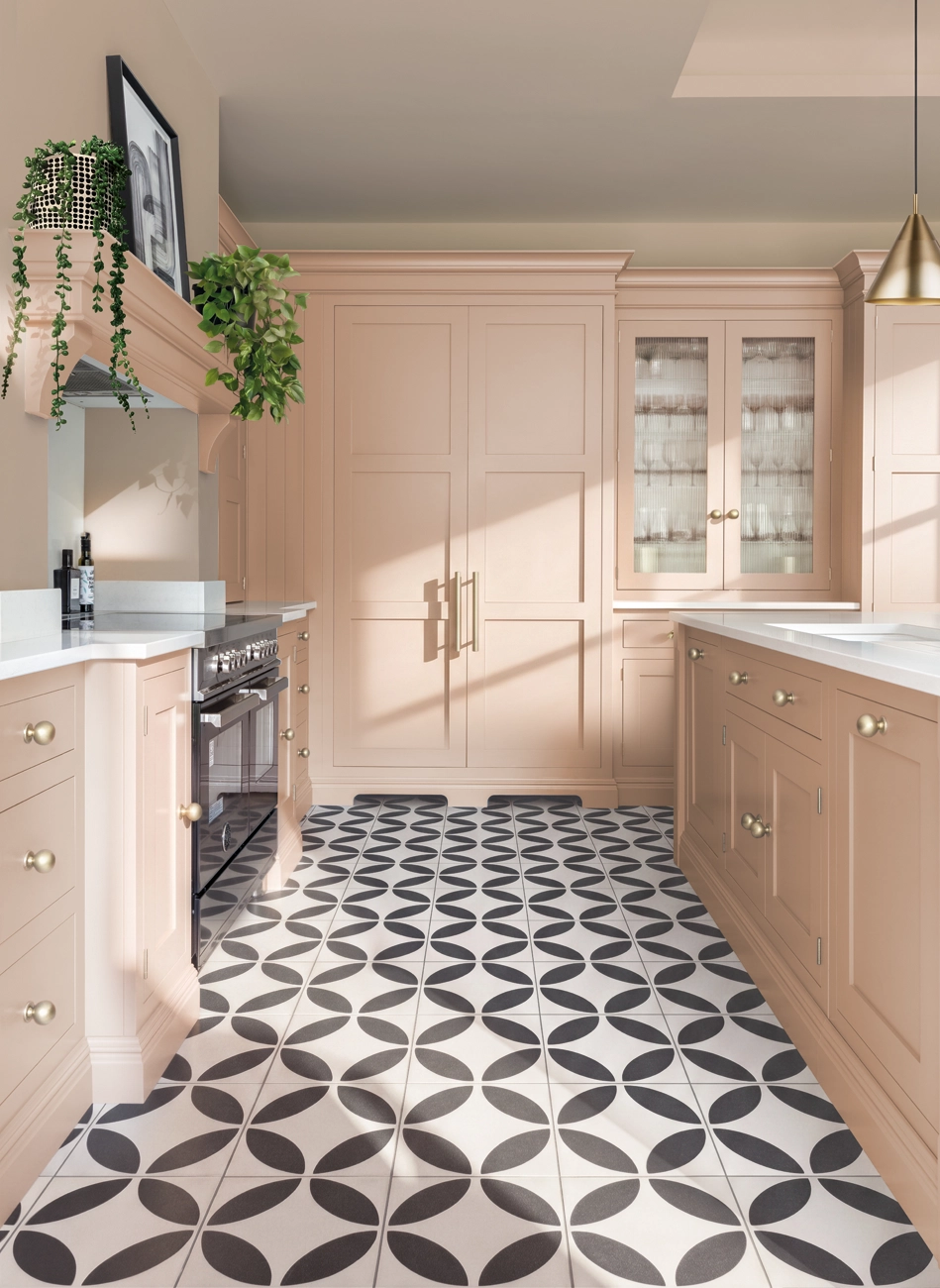 luxury pink kitchen