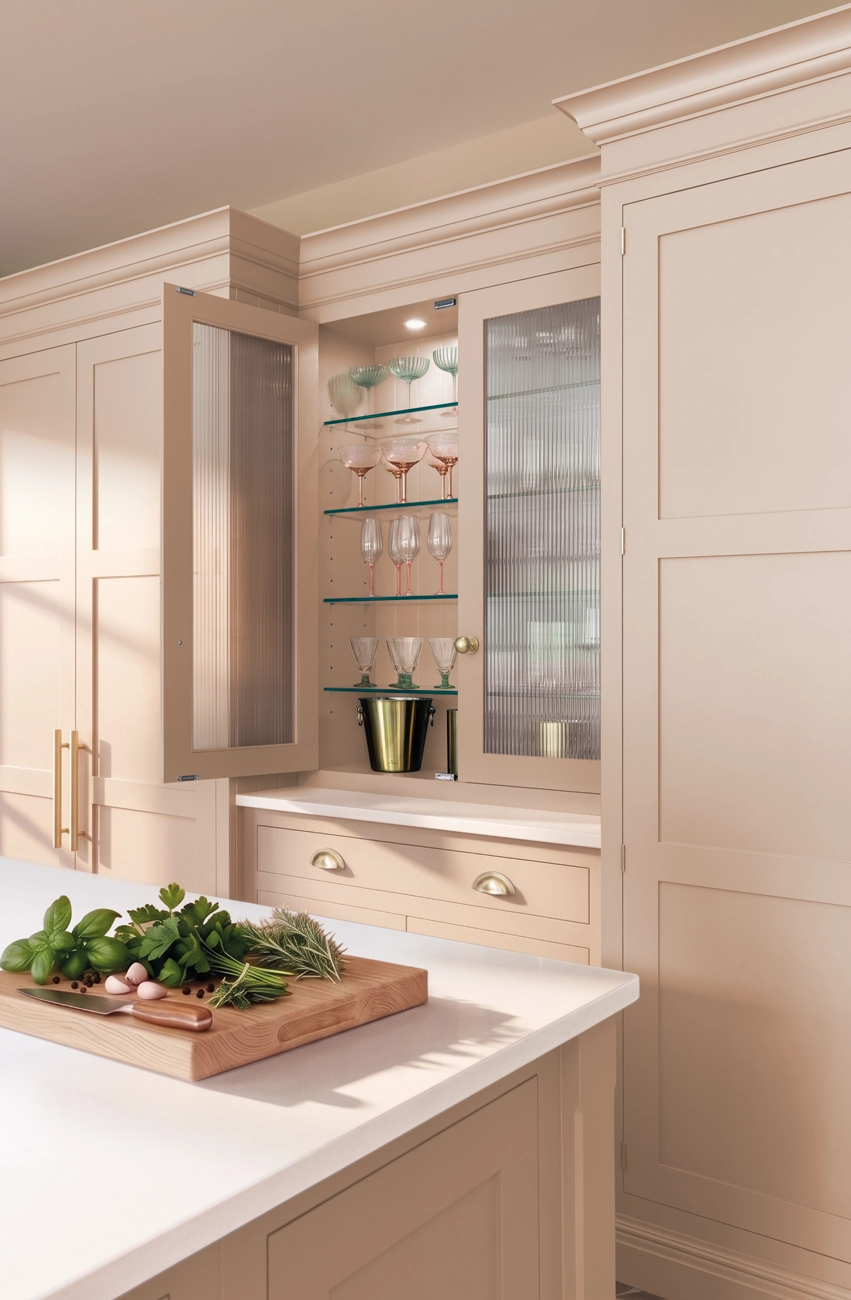 luxury pink kitchen design