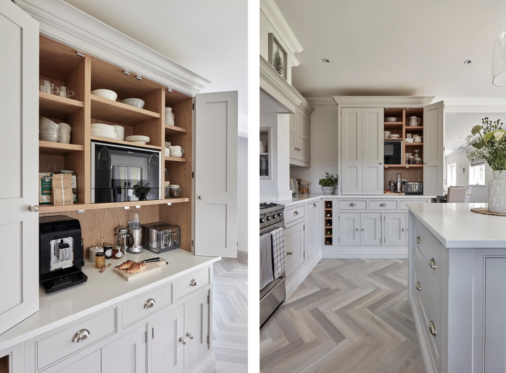 Classic breakfast pantry for a busy kitchen morning routine. 