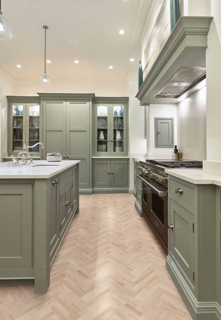 Sage Green Shaker Kitchen Tom Howley