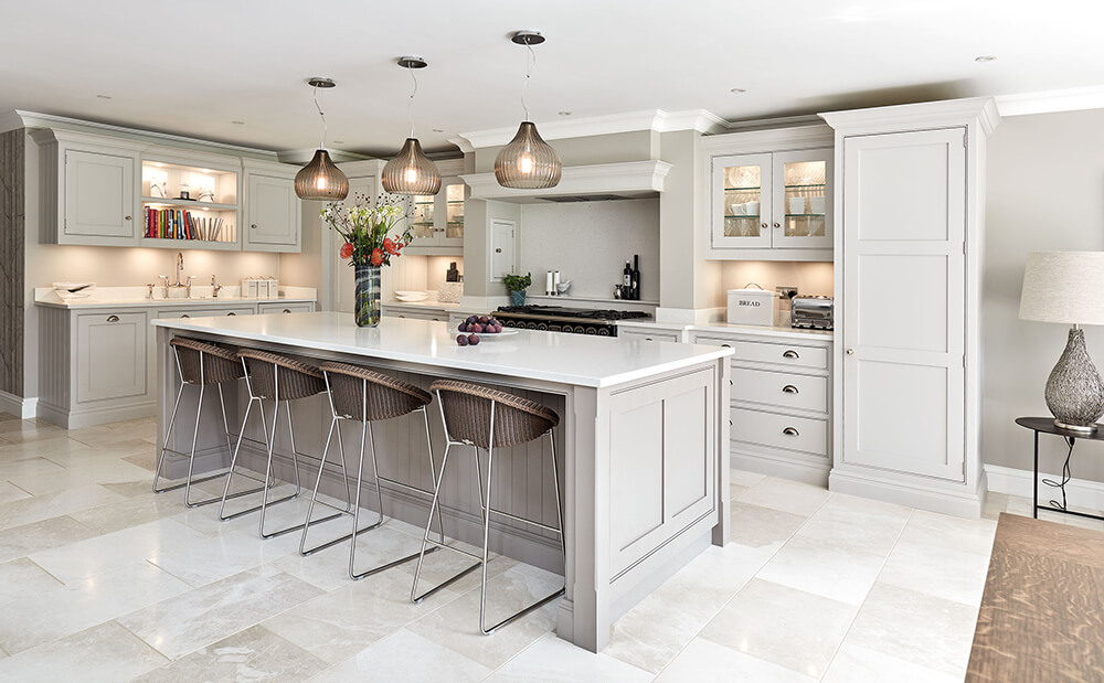 Open Plan Grey Kitchen