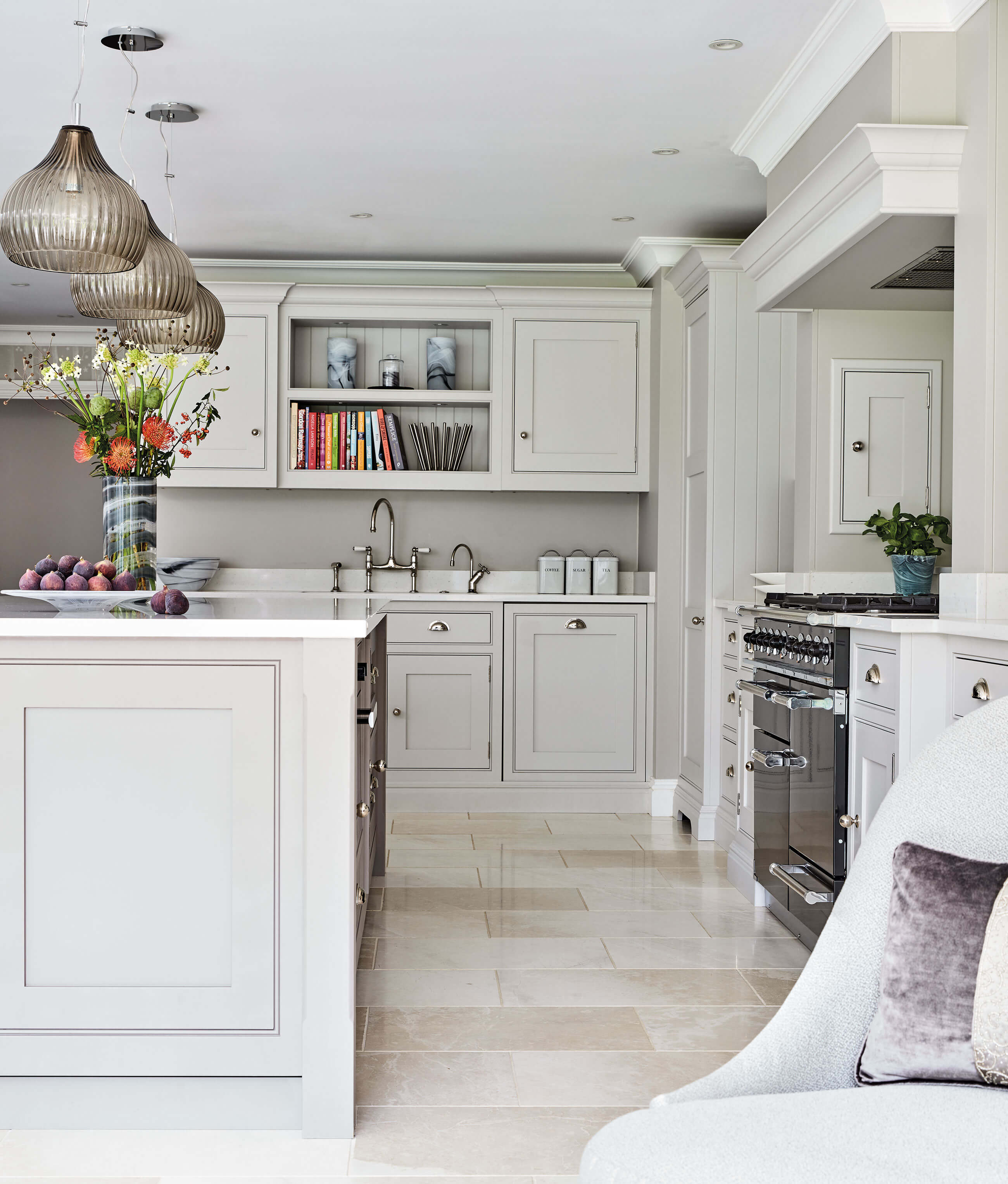 Open Plan Grey Kitchen Tom Howley