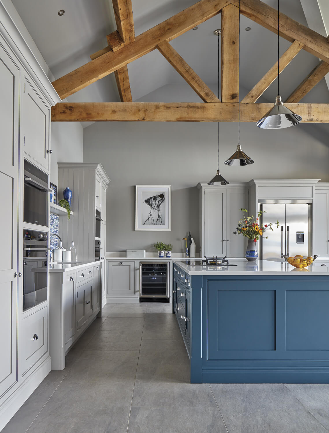 Blue Fitted Kitchen Luxury Fitted Kitchens Tom Howley
