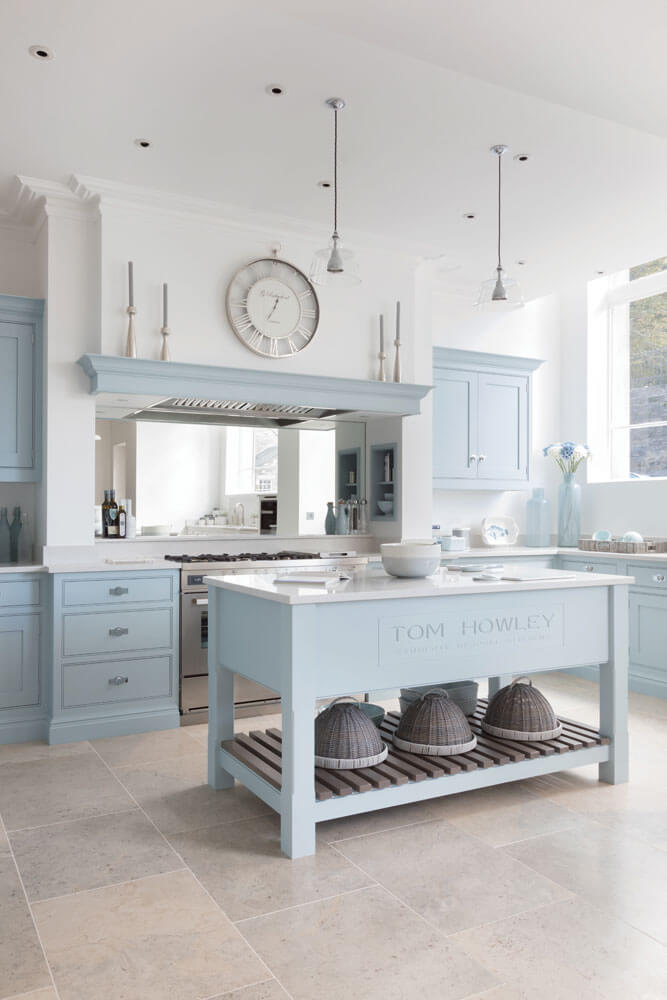 Light Blue Traditional Shaker Kitchen | Tom Howley