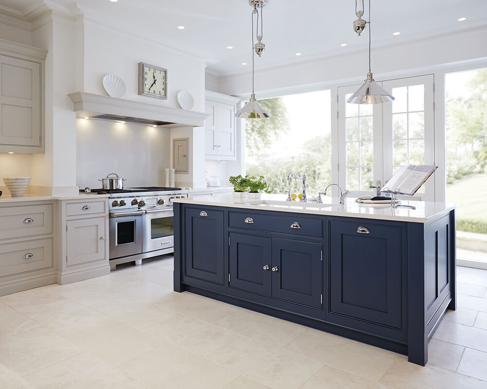 Tom Howley Luxury Blue Painted Kitchen