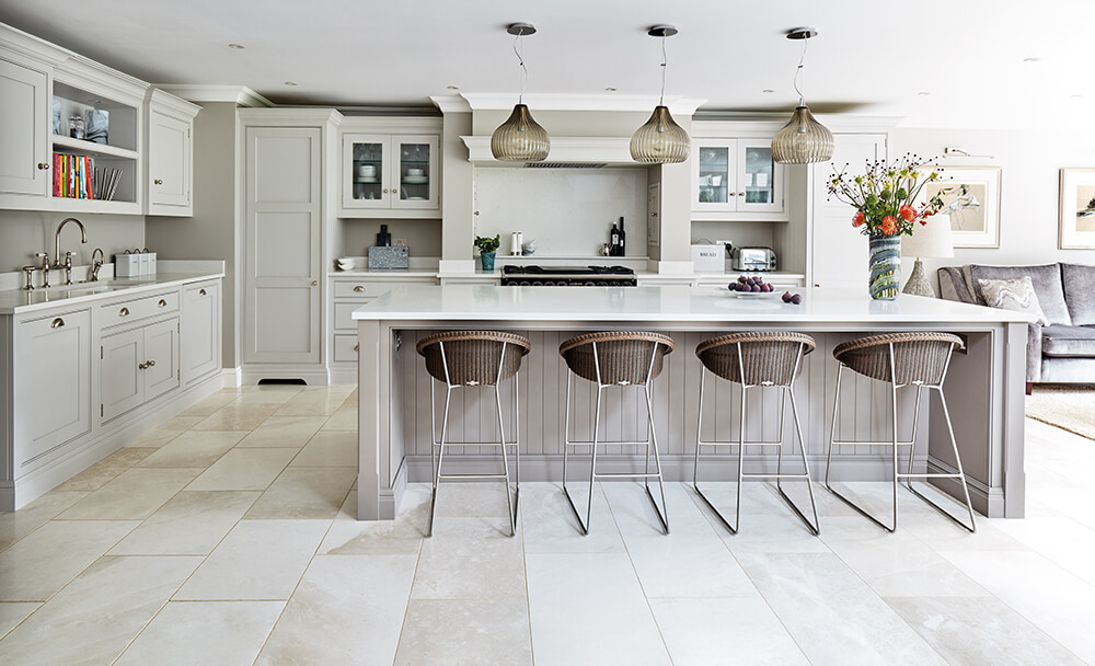 Open Plan Grey Kitchen