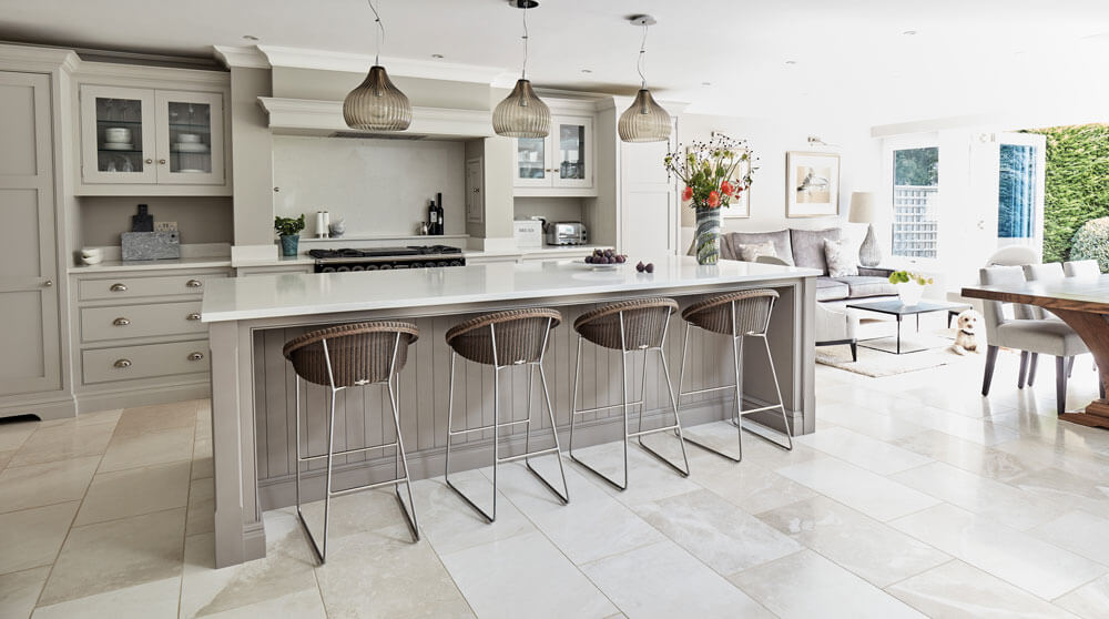 Open Plan Grey Kitchen