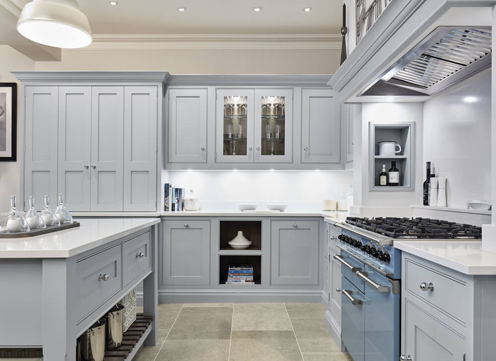 Light Blue Painted Kitchen