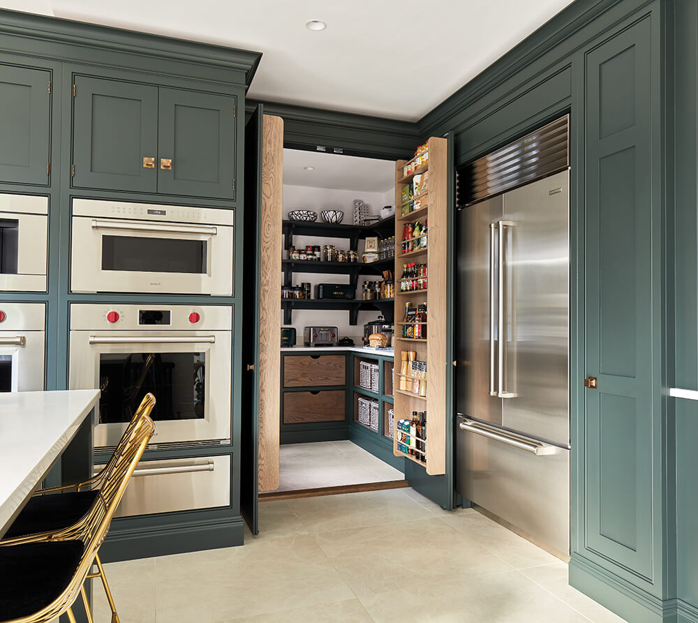 Tom Howley hidden walk-in pantry.