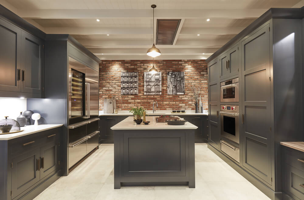 Exposed Brick Kitchen