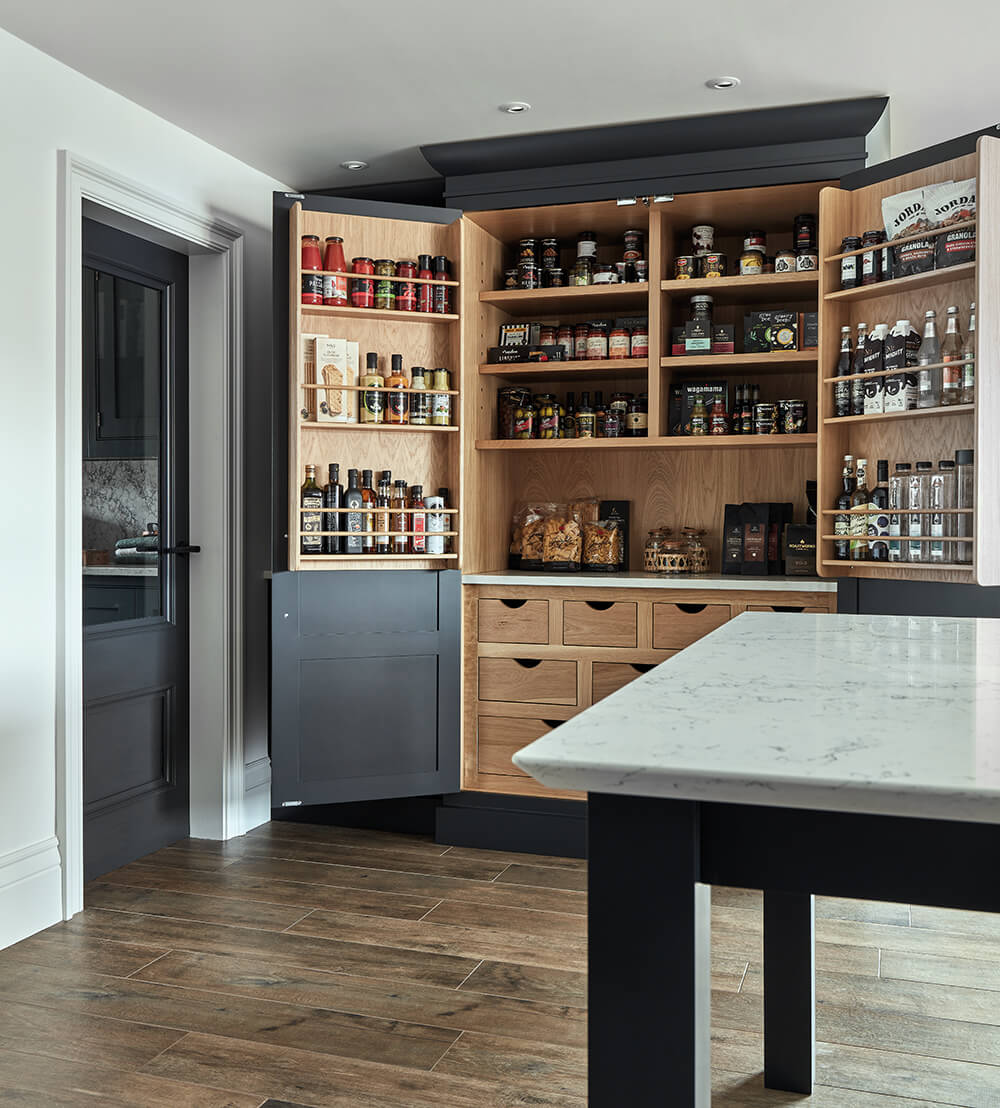 Dark Kitchen Designed for Entertaining