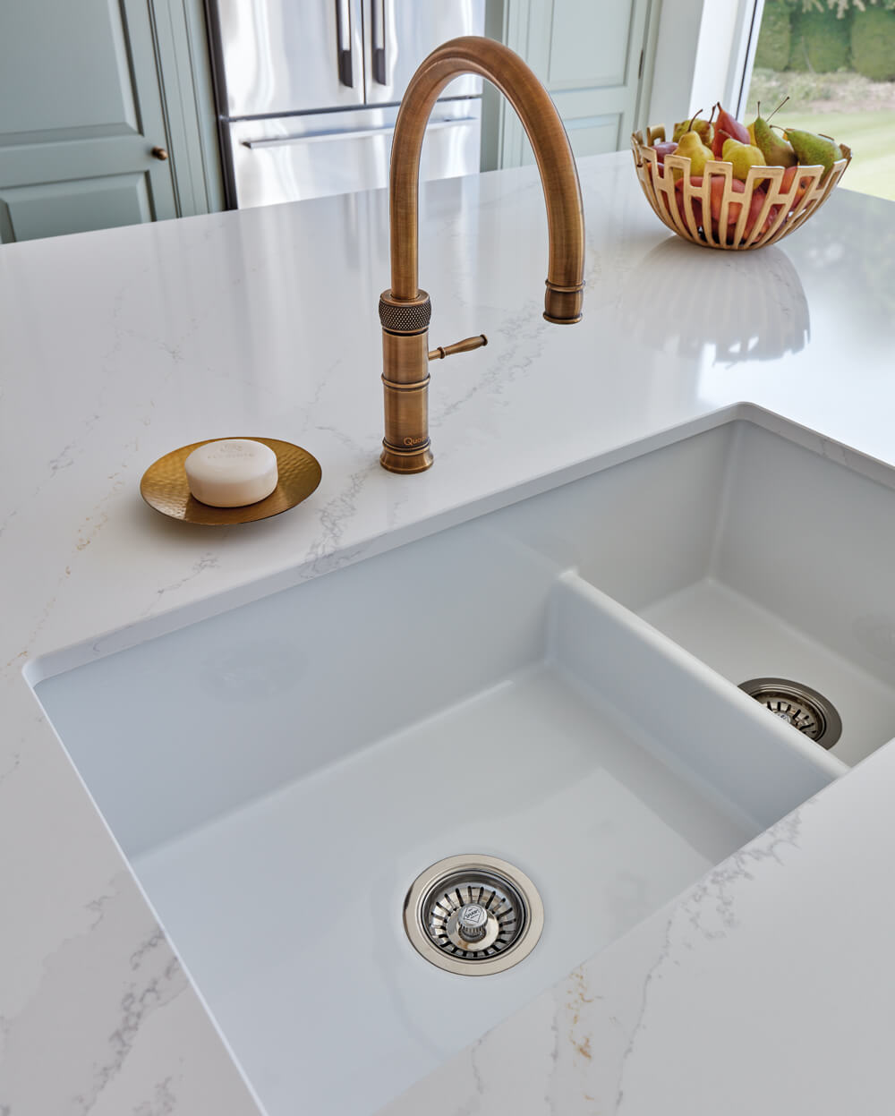 Project Spotlight: Serene Light Green Kitchen Design | Tom Howley
