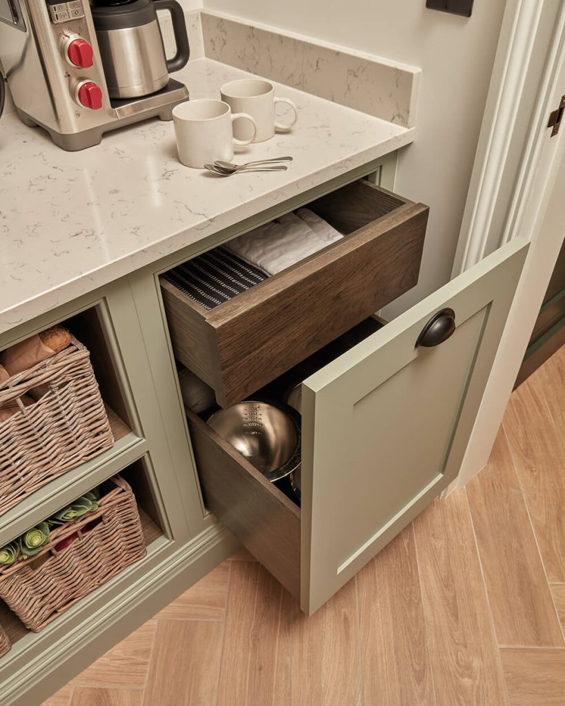 Walk-in pantry storage. 