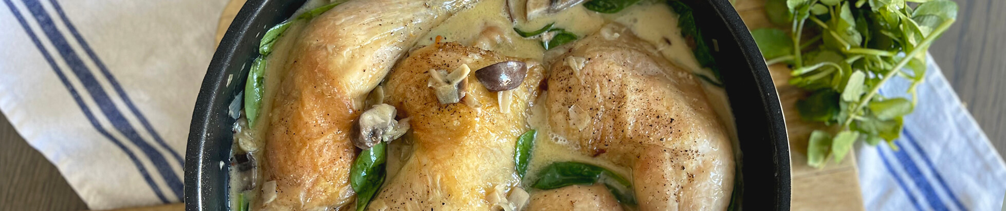 Simply Food By Mandy's Chicken Mushroom & Spinach One Pot