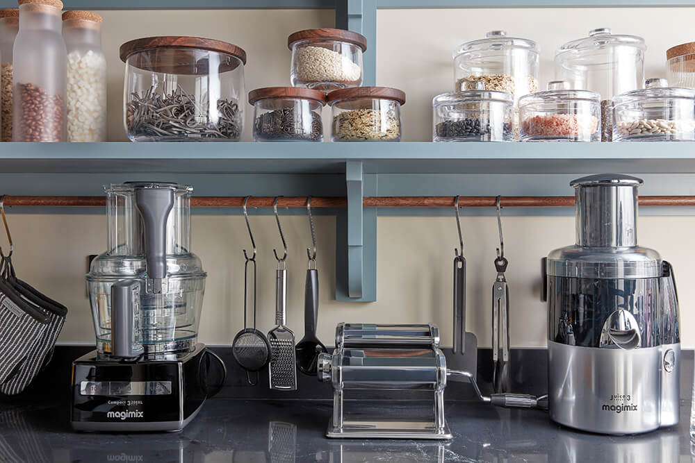 Tom Howley walk-in pantry storage. 