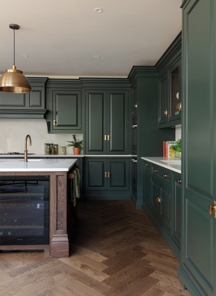 Traditional Dark Green Kitchen | Tom Howley