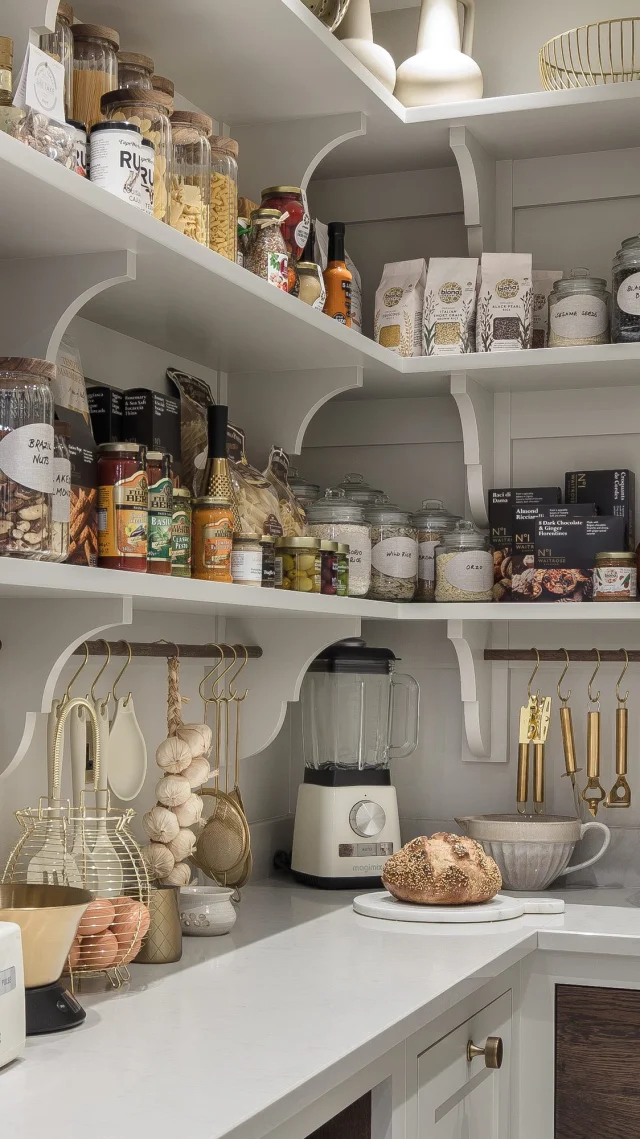 Spring is the perfect time to give your pantry a fresh start—organised, functional, and looking effortlessly stylish! Here’s how to achieve that perfect balance:

- Heavy items and appliances: Place them on lower shelves for easy, safe access.
- Dried goods: Store in decorative jars with natural wood or glass lids, adding a personal touch with hand-written labels.
- Frequently used items: Keep these at mid-level for quick and convenient reach.
- Occasional-use and seasonal ingredients: Store higher up, ready for when you need them.
- Group similar items together: Organise baking essentials, snacks, and canned goods into dedicated zones.
- Use baskets: Perfect for keeping loose items tidy and reducing clutter.

-

#tomhowley #pantryorganisation #homeorganisation #declutter #organisingtips #pantry #pantryideas #kitchendesign #kitchenorganisation #pantrygoals