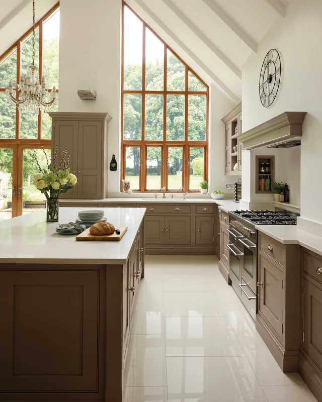 This Hartford kitchen in West Ella is painted in our earthy paint colour, Willow, a warm neutral that brings a gentle sense of calm to the space. Paired with crisp white quartz worktops, stainless steel appliances and inviting seating, it's a kitchen made for relaxed family living.

Request our brochure to discover our inspiring collection of bespoke kitchen designs.

-

#tomhowley #kitchendesign #kitchenrenovation #kitchenarchitecture #neutralscheme #warmneutrals #interiordecor #homedecor #homesandgardens