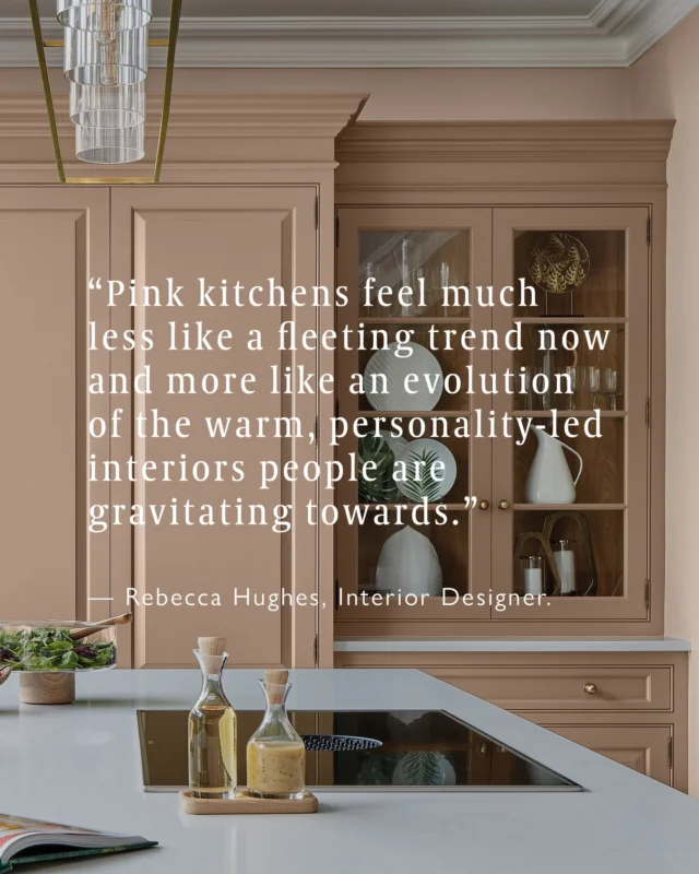 The pink kitchen has grown up.

We asked luxury London-based interior designer @rebecca.hughes.interiors why pink is having such a considered moment in kitchen design, and her answer says it all:

"The perception of pink in interiors has changed dramatically over time. It's no longer seen as overly feminine, juvenile, or decorative – it's now viewed as a sophisticated, versatile colour that can add warmth, depth, and individuality to a space."

Thank you, Rebecca, for such brilliant insight as part of our new colour launch. Read her full take via the link in our bio.

#tomhowley #pinkkitchen #kitchendesign #interiordesign #homesandgardens