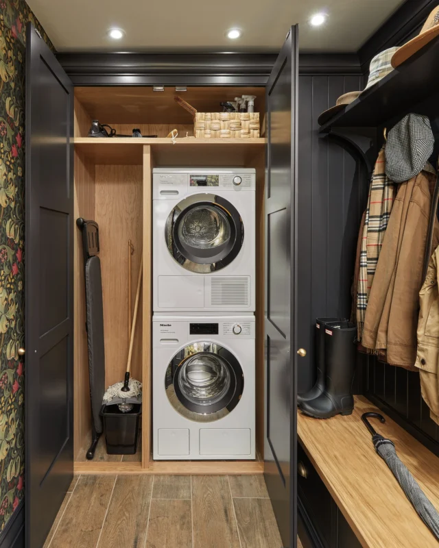 Out of sight, but never an afterthought. 

In small or guest-facing bootilities, hiding bulky appliances is key to keeping things looking uncluttered. Cupboard curtains are a budget-friendly option, but bespoke fitted cabinetry can be designed around the room and its appliances, making far better use of the space where budget allows.

Planning a utility room? Book a complimentary design visit and see how our designers can create a space that works beautifully for you — link in bio.

#tomhowley #utilityroom #laundryroom #kitchendesign #hometips