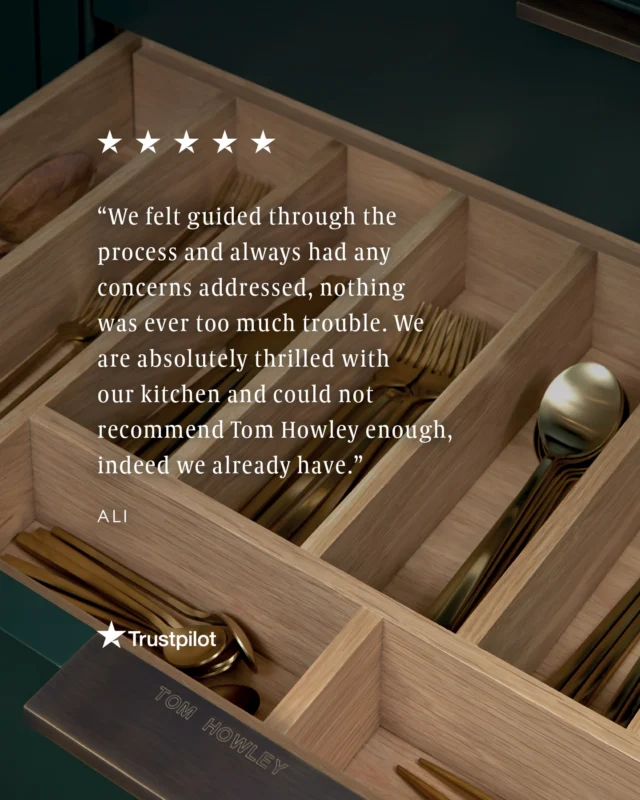 A beautiful kitchen matters. But how you feel throughout the journey to get there matters just as much.

From first consultation to final fit, our team is with you every step of the way;  guiding, listening, and making sure nothing feels like too much trouble.

Don't just take our word for it.

Request your free consultation via the link in our bio.

#tomhowley #clientreview #bespokekitchen #kitchendesign #homerenovation