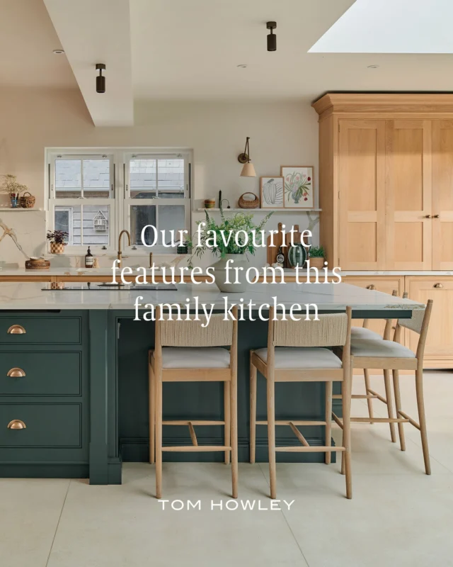 As a child nutritionist and mum of two, Charlotte Stirling-Reed really does live in her kitchen. She wanted an open-plan space that could work just as well for family life as it does for her work.

Every detail was thoughtfully shaped around their lives, from clever storage to the generous island.

Swipe through some of our favourite features from Charlotte’s kitchen.

Photography: @_richardkiely
Styling: @herethereandhome
Project: @sr_nutrition

#tomhowley #homerenovation #kitchendesign #kitcheninspiration #familykitchen